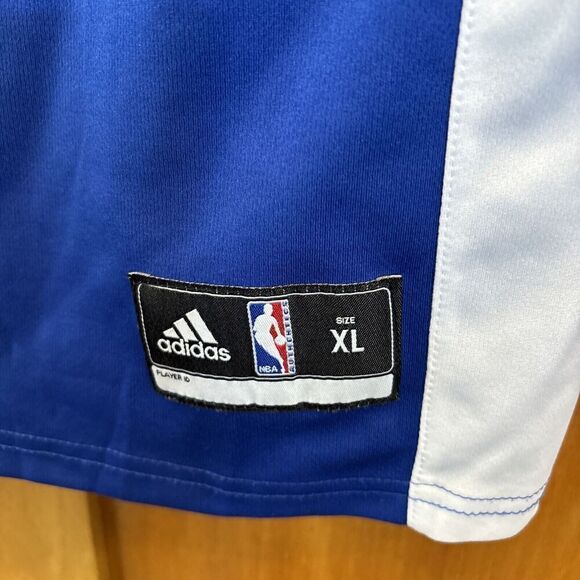 Adidas Golden State Warriors Blue Yellow Basketball Kevin Durant 35 Jersey XL - Picture 5 of 8